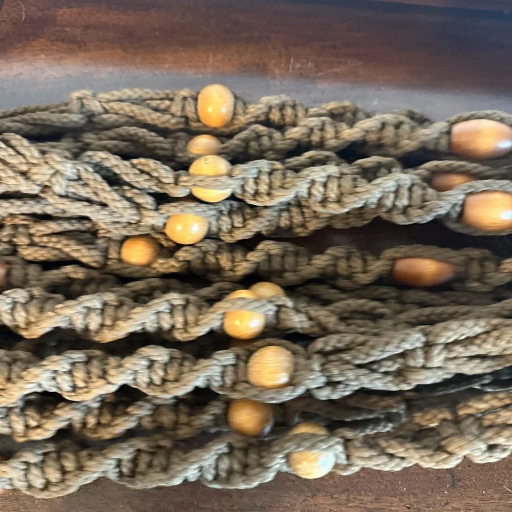 6' VTG Plant Hanger Macrame Retro Brown MCM